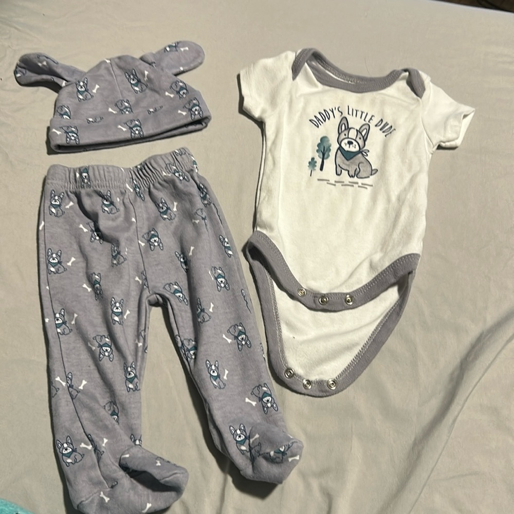 Daddy’s Little dude 3 piece set